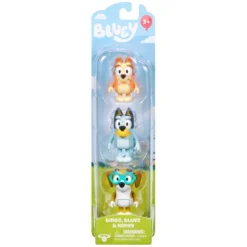 Bingo, Bluey, and Honey Figure Pack