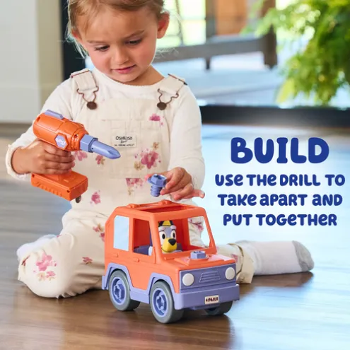 Bluey Build A Buddy Car Playset