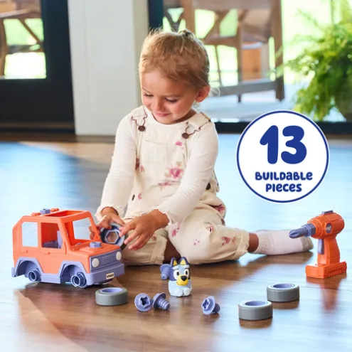 Bluey Build A Buddy Car Playset