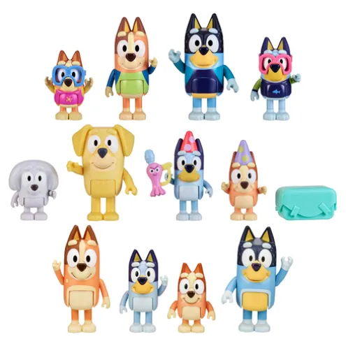Bluey Family Beach Day 4 Figure Set