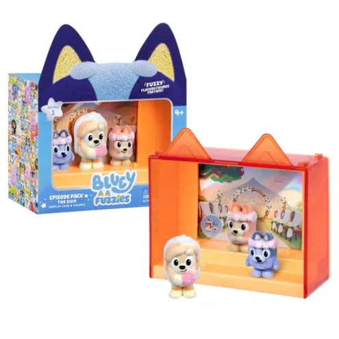 Bluey Fuzzies Episode Pack The Sign Figures
