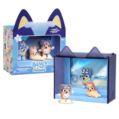 Bluey Fuzzies Episode Pack The Beach Figures