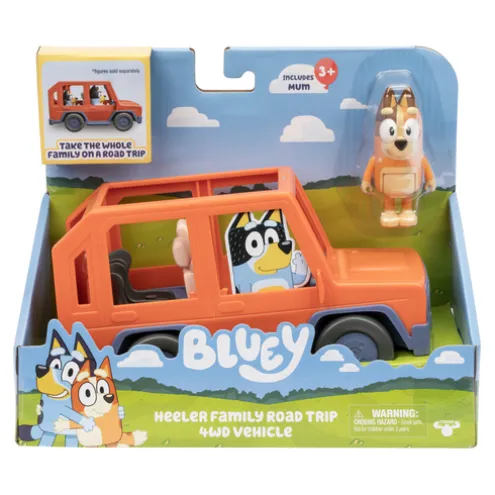 Bluey Heeler Family Road Trip 4WD Vehicle