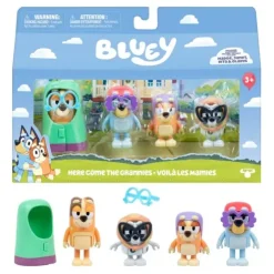 Bluey Here Come The Grannies 4 Pack Figure