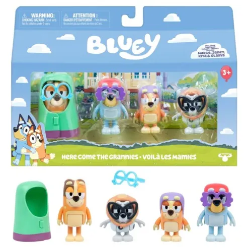 Bluey Here Come The Grannies 4 Pack Figure