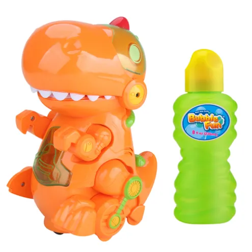 Bubble Fun Bump 'N' Go Dino Light Up Bubble Blower