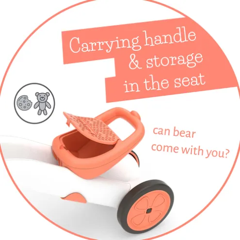 Chillafish Bunzi 2-in-1 Balance Bike Trike Flamingo