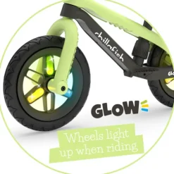 Chillafish 12 Inch BMXie Glow LED Balance Bike Green