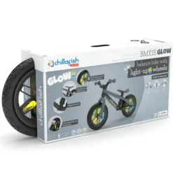 Chillafish 12 Inch BMXie Glow LED Balance Bike Grey