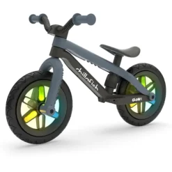 Chillafish 12 Inch BMXie Glow LED Balance Bike Grey