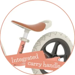 Chillafish 12 Inch Charlie Lux Balance Bike Salmon Pink