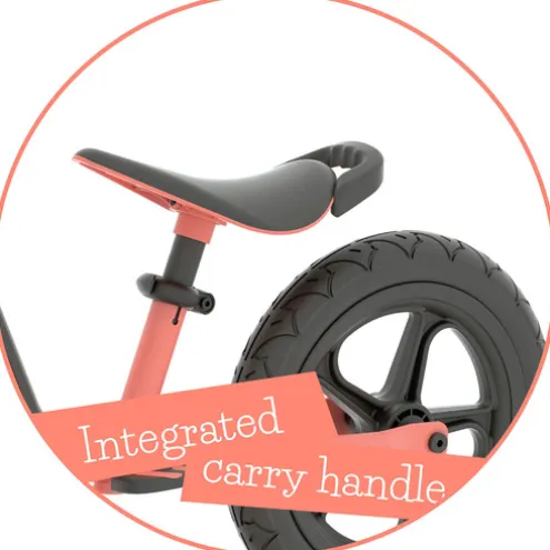Chillafish 12 Inch Charlie Sport Balance Bike Pink