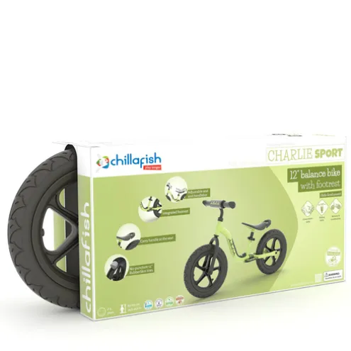 Chillafish 12 Inch Charlie Sport Balance Bike Pistachio
