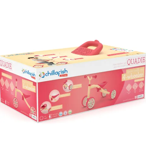 Chillafish Quadie 4 Wheeler Peach Ride On