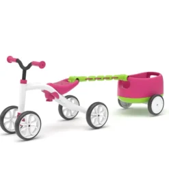 Chillafish Quadie 4 Wheeler Pink Ride On with Trailer