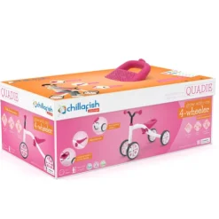 Chillafish Quadie 4 Wheeler White Pink Ride On