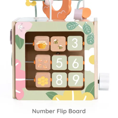 Classic World Wooden Honeybee Cube Activity Toy