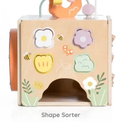 Classic World Wooden Honeybee Cube Activity Toy
