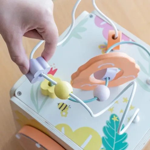 Classic World Wooden Honeybee Cube Activity Toy