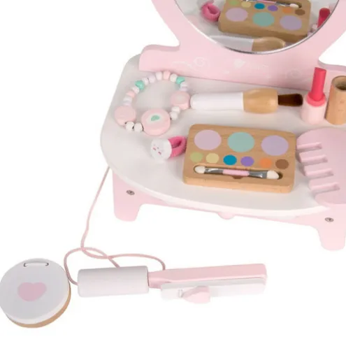 Classic World Wooden Pink Dressing Table