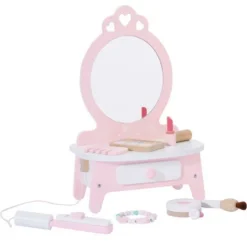 Classic World Wooden Pink Dressing Table