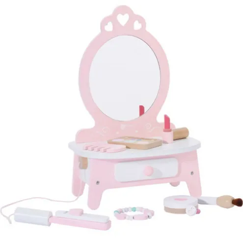 Classic World Wooden Pink Dressing Table