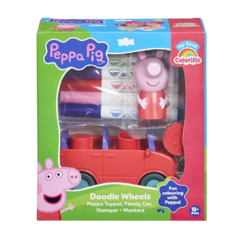 Colorific Peppa Pig Doodle Wheels Craft Set