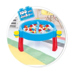 Dolu Bright Activity Table with 100 JumBlocks