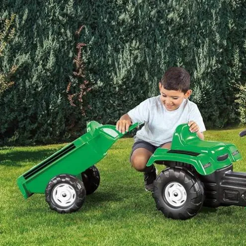 Dolu Green Ranchero Tractor and Scoop Ride On