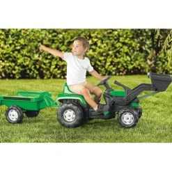 Dolu Green Ranchero Tractor and Scoop Ride On