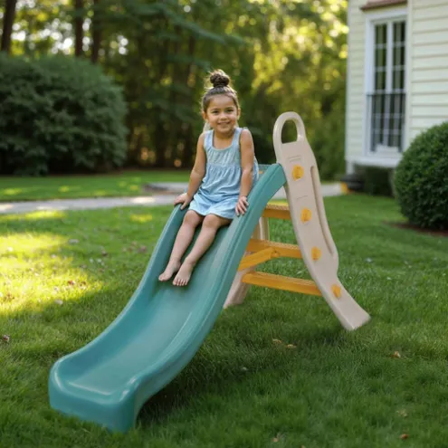 Dolu Height 104cm Big Garden Slide with Water Feature
