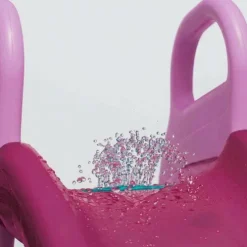 Dolu Height 104cm Big Pink Garden Slide with Water Feature