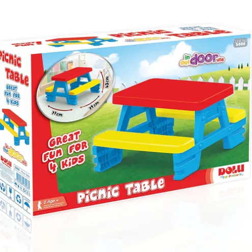 Dolu Primary Colour Picnic Table