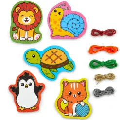 Early Learning Centre Animal Lacing Cards Craft Set