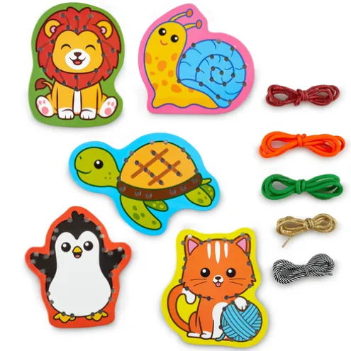 Early Learning Centre Animal Lacing Cards Craft Set