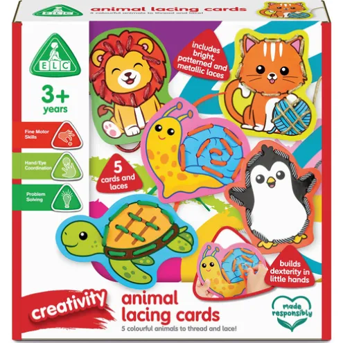 Early Learning Centre Animal Lacing Cards Craft Set