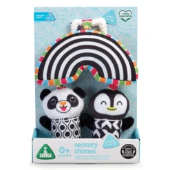 Early Learning Centre Baby Wind Chimes Sensory Pram Toy Black and White