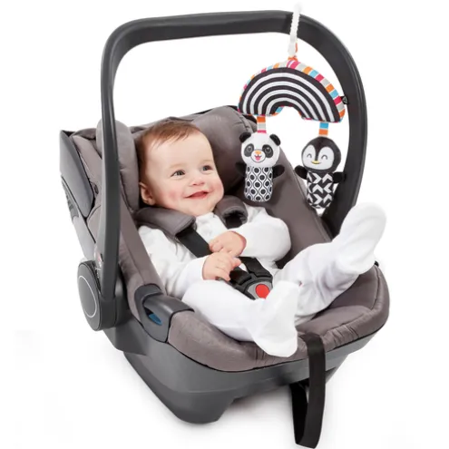 Early Learning Centre Baby Wind Chimes Sensory Pram Toy Black and White