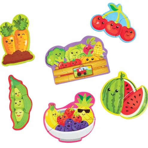 Early Learning Centre Fruit and Vegetable 6 in 1 Jigsaw Puzzles