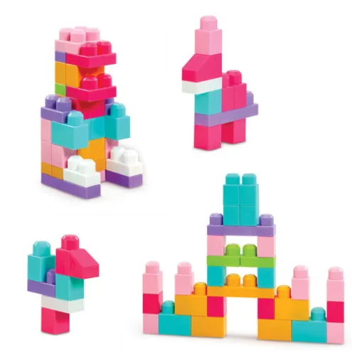 Early Learning Centre Little Builders 60 Big Building Blocks Pink