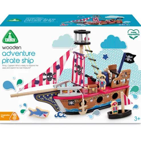 Early Learning Centre Wooden Pirate Ship Playset