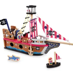 Early Learning Centre Wooden Pirate Ship Playset