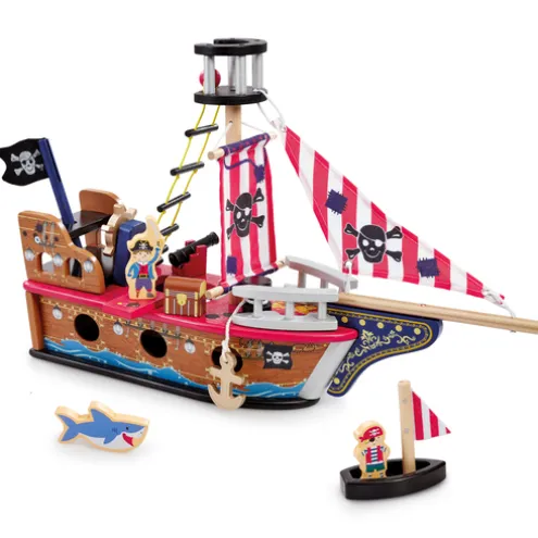 Early Learning Centre Wooden Pirate Ship Playset