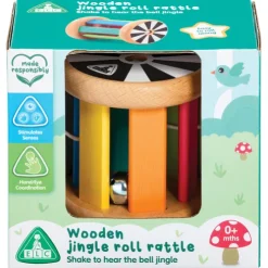 Early Learning Centre Wooden Jingle and Roll Activity Rattle
