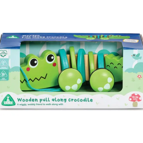 Early Learning Centre Wooden Pull Along Crocodile Activity Toy