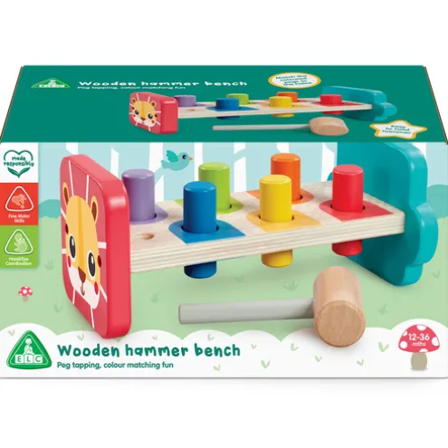 Early Learning Centre Wooden Hammer Bench Activity Toy