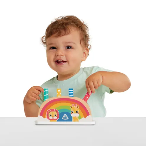 Early Learning Centre Wooden Pop Up Rainbow Activity Toy