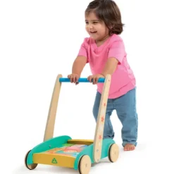 Early Learning Centre Wooden Toddle Truck and Bricks