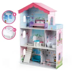 Early Learning Centre Wooden Sparkle Lights Mansion Dolls House