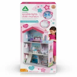 Early Learning Centre Wooden Sparkle Lights Mansion Dolls House